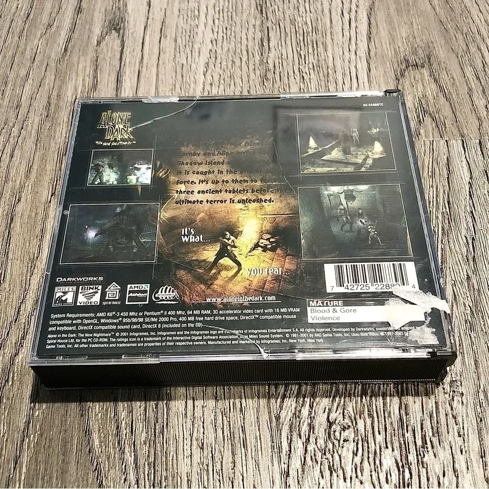New SONY Alone In The Dark: New Horror (PC, '01)